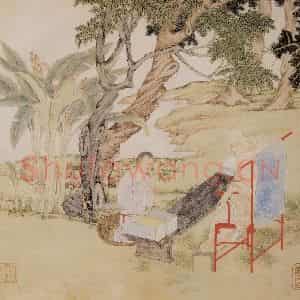 明代 丁云图《罗汉》国画人物作品图片鉴赏