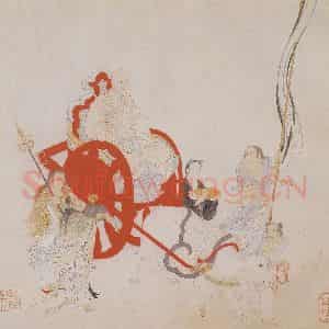 明代 丁云图《罗汉》国画人物作品图片鉴赏