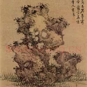 明代 蓝瑛《画花鸟》国画花鸟作品图片鉴赏