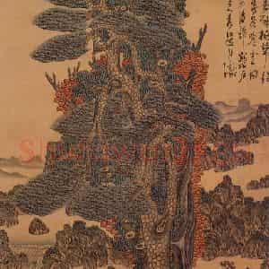 明代 陈洪绶《乔松仙寿图》国画综合作品图片鉴赏