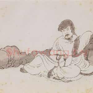 明代 陈洪绶《画隐居十六观》国画人物作品图片鉴赏