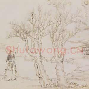 明代 陈洪绶《画隐居十六观》国画人物作品图片鉴赏
