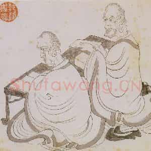 明代 陈洪绶《画隐居十六观》国画人物作品图片鉴赏