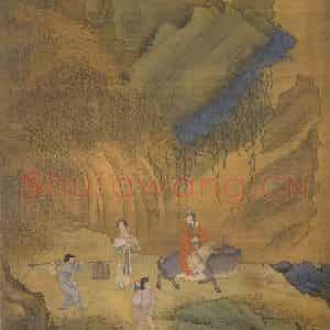 明代 崔子忠《云中鸡犬》国画综合作品图片鉴赏