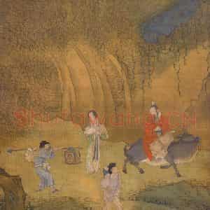 明代 崔子忠《云中鸡犬》国画综合作品图片鉴赏