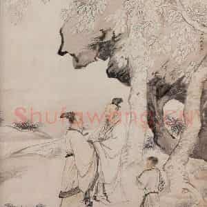 明代 仇英《桐阴清话》国画综合作品图片鉴赏