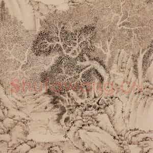 明代 文征明《洞庭西山图》国画山水作品图片鉴赏