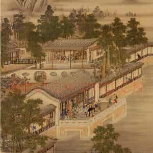 清代《画院月令图》国画综合作品图片鉴赏
