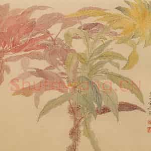 清朝 恽寿平《摹古》国画花鸟作品图片鉴赏