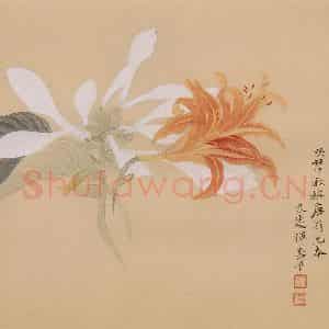 清朝 恽寿平《摹古》国画花鸟作品图片鉴赏