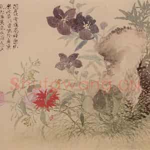 清朝 恽寿平《摹古》国画花鸟作品图片鉴赏