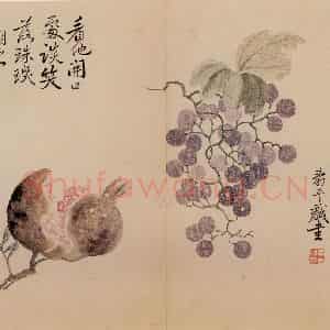 清朝 恽寿平《写生》国画花鸟作品图片鉴赏