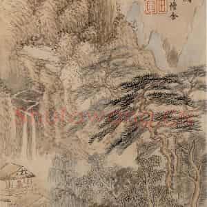 清代 王翚《墨迹(十二开)》国画山水设色作品图片鉴赏