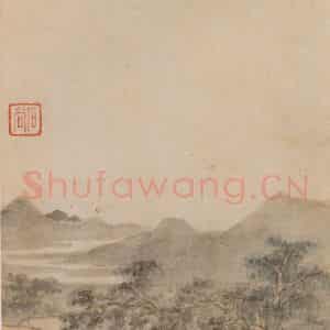 清代 王翚《墨迹(十二开)》国画山水设色作品图片鉴赏