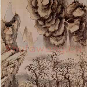 清代 王翚《墨迹(十二开)》国画山水设色作品图片鉴赏