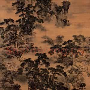 明朝 戴进《春酣图》国画综合作品图片鉴赏
