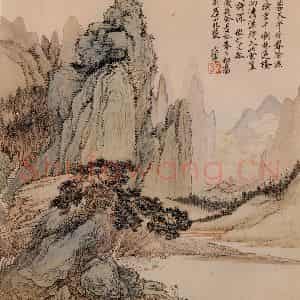 清代 王翚《宋元山水》国画山水写意作品图片鉴赏