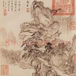 清代 王翚《图绘》国画山水写意作品图片鉴赏
