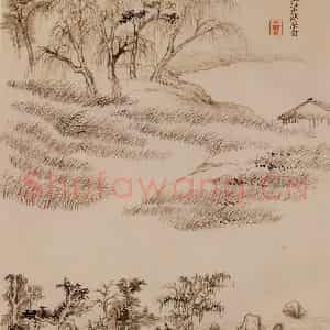 清代 王翚《图绘》国画山水写意作品图片鉴赏