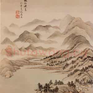 清代 王翚《图绘》国画山水写意作品图片鉴赏