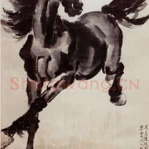 现代 徐悲鸿《奔马》国画综合作品图片鉴赏