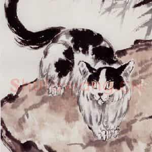 现代 徐悲鸿《巡视》国画综合作品图片鉴赏