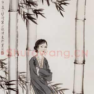 现代 徐悲鸿《杜甫诗意》国画综合作品图片鉴赏