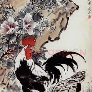 现代 徐悲鸿《秋曲》国画综合作品图片鉴赏