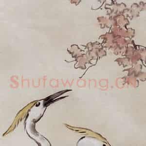 现代 徐悲鸿《秋趣》国画综合作品图片鉴赏