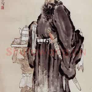 现代 徐悲鸿《钟进士》国画人物作品图片鉴赏