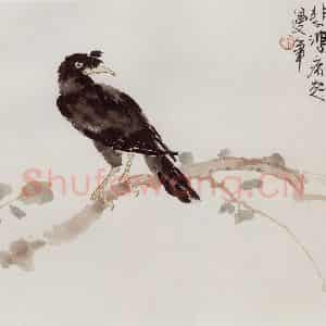 现代 徐悲鸿《花鸟图册页》国画花鸟作品图片鉴赏