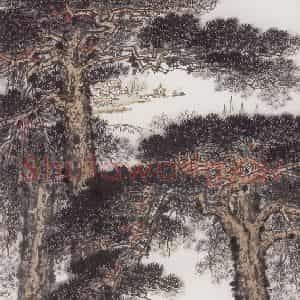 1981年 钱松岩《太湖之滨》国画综合作品图片鉴赏