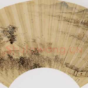 1931年 钱松岩《倚魂馆读书图》国画综合作品图片鉴赏