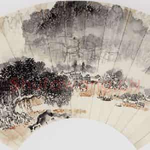 20世纪60年代 钱松岩《游粤心印》国画山水作品图片鉴赏