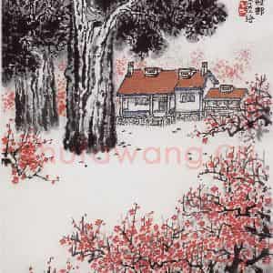 20世纪60年代 钱松岩《梅园新村》国画综合作品图片鉴赏