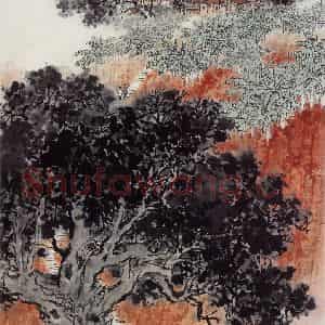 1961年 钱松岩《红岩》国画综合作品图片鉴赏