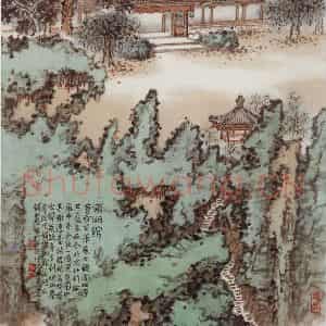 1981年 钱松岩《潇湘馆》国画综合作品图片鉴赏