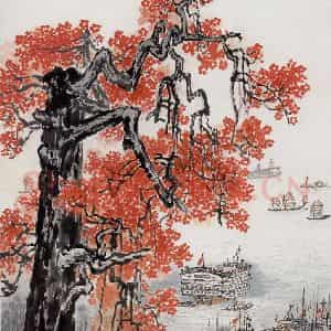 20世纪60年代 钱松岩《珠江春晓》国画综合作品图片鉴赏