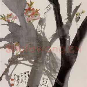 1982年 程十发《花鸟册页》国画花鸟作品图片鉴赏