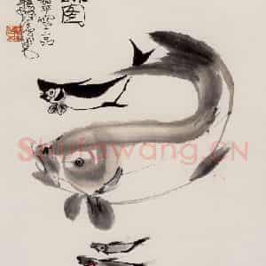 1982年 程十发《花鸟册页》国画花鸟作品图片鉴赏