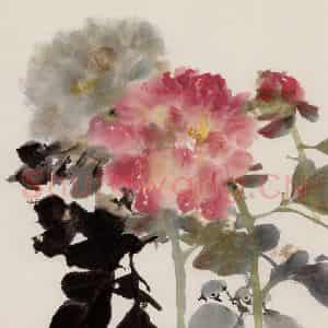 1982年 程十发《花鸟册页》国画花鸟作品图片鉴赏