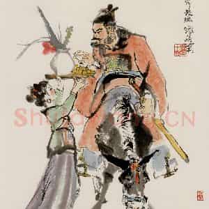 1979年 程十发《钟馗》国画人物作品图片鉴赏
