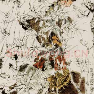 1979年 程十发《彝族姑娘》国画综合作品图片鉴赏