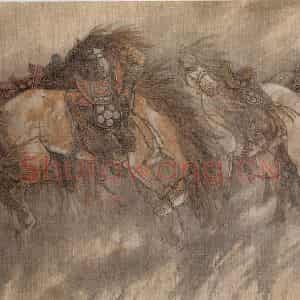 1989年 许勇《风雨将至》国画作品图片鉴赏
