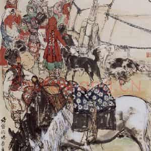 1979年 黄胄《好客的塔吉克人》国画人物作品图片鉴赏