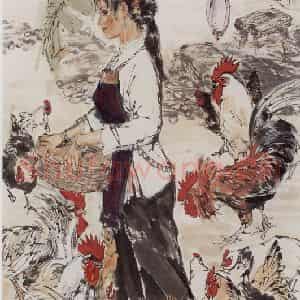 1983年 黄胄《南海渔家》国画人物作品图片鉴赏