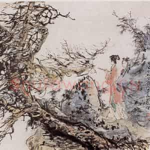 1981年 黄胄《古代人物》国画人物作品图片鉴赏