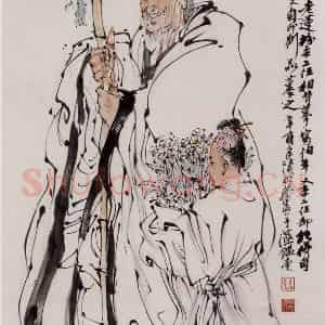 1981年 黄胄《献瑞》国画人物作品图片鉴赏