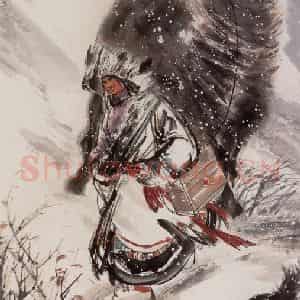 1975年 黄胄《出诊》国画人物作品图片鉴赏