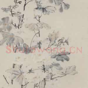 清代 李方膺《花卉四条屏》国画花鸟作品图片鉴赏